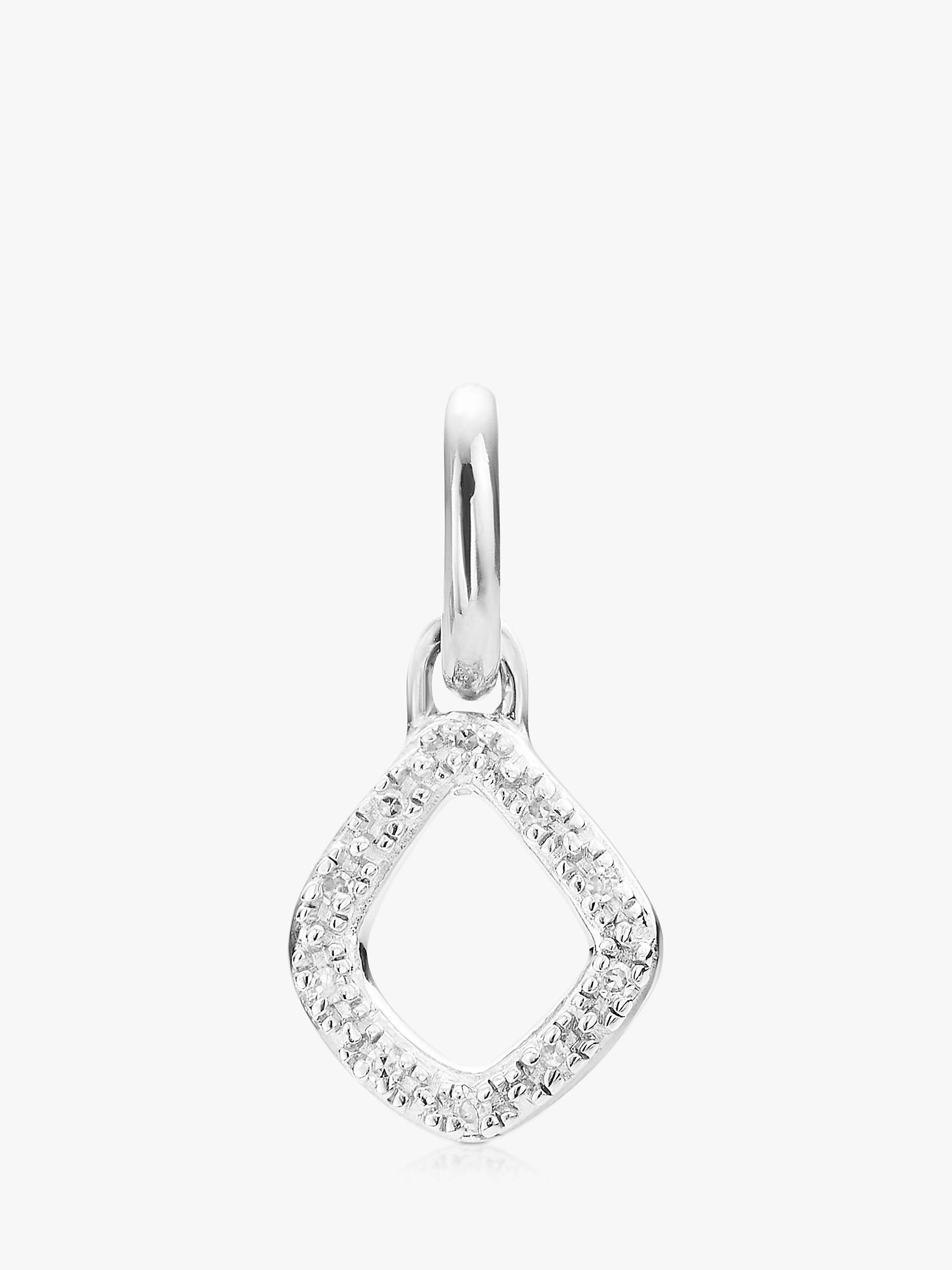 Buy Monica Vinader Riva Mini Kite Diamond Pendant Charm Online at johnlewis.com