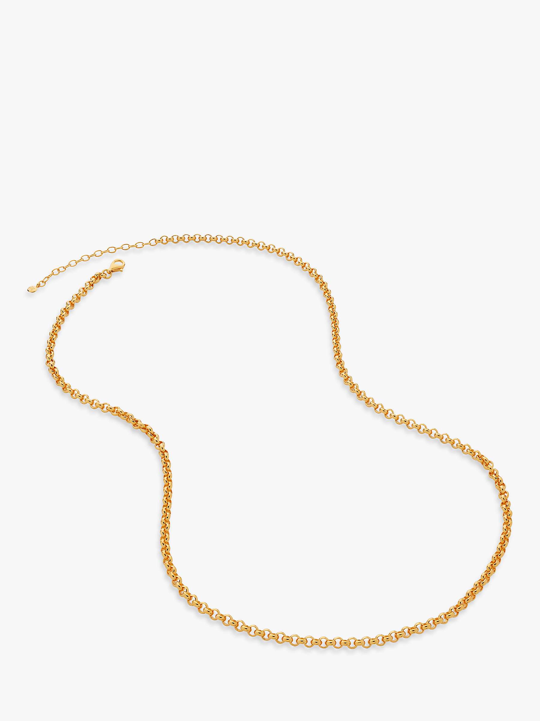 Buy Monica Vinader Vintage Chain Necklace, Gold Online at johnlewis.com