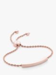 Monica Vinader Linear Rope Chain Bracelet, Rose Gold