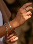 Monica Vinader Havana Mini Friendship Chain Bracelet, Silver