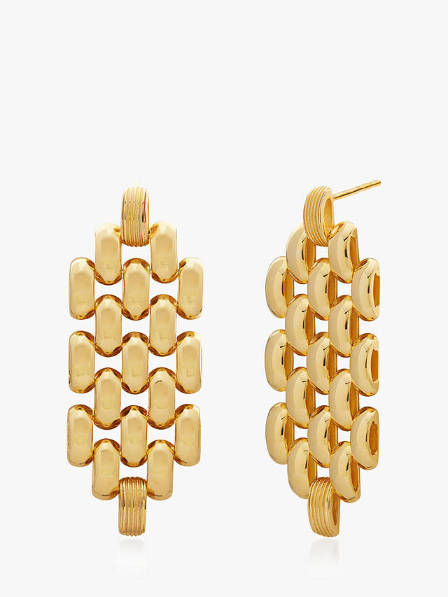 Monica Vinader Chain Cocktail Drop Earrings, Gold