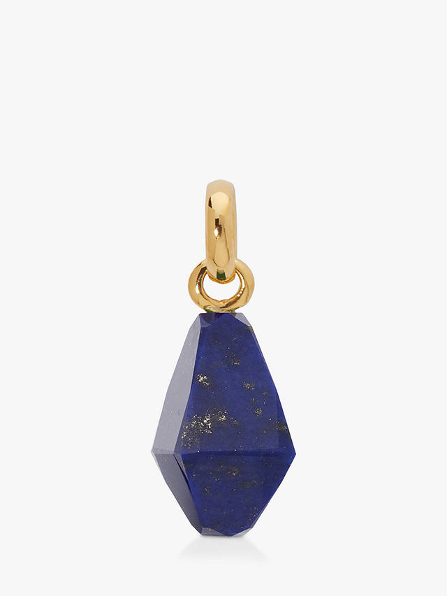 Monica Vinader Lapis Lazuli Charm, Gold/Blue