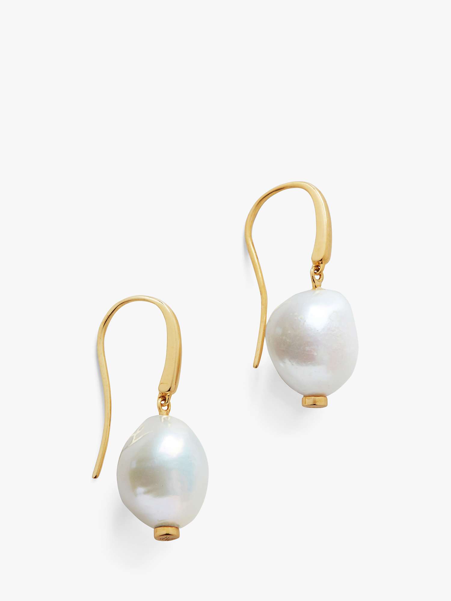 Buy Monica Vinader Nura Keshi Pearl Drop Hook Earrings Online at johnlewis.com