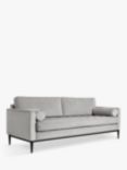 Swyft Model 02 Large 3 Seater Sofa, Light Grey Velvet