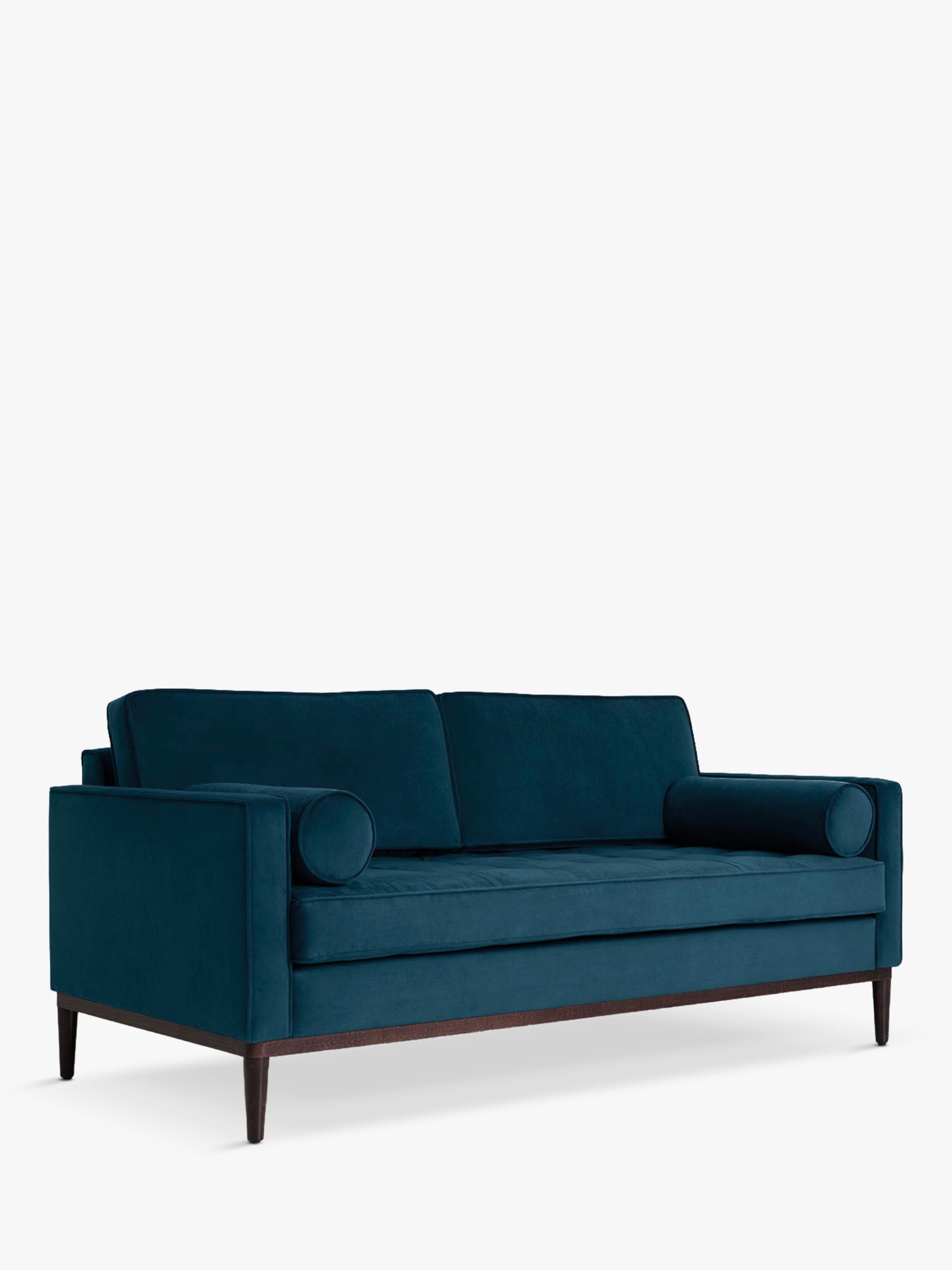 Model 02 Range, Swyft Model 02 Medium 2 Seater Sofa, Teal Velvet