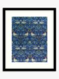William Morris - 'Bird' Framed Print & Mount, 63.5 x 53.5cm, Blue/Multi