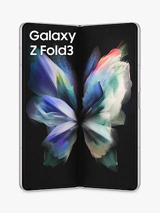 Samsung Galaxy Z Fold 3, 5G Foldable Smartphone, 12GB RAM, 7.6", 5G, SIM Free, 256GB, Silver