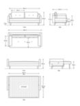 Swyft Model 04 Large 3 Seater Double Sofa Bed, Light Grey Velvet