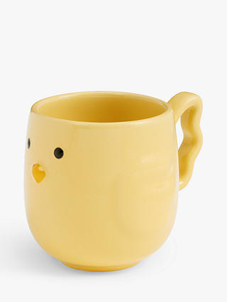 John Lewis Chick Stoneware Mug, 300ml, Yellow