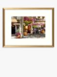 Richard Macneil - 'European Cafe Scene I' Framed Print & Mount, 32 x 42cm, Multi