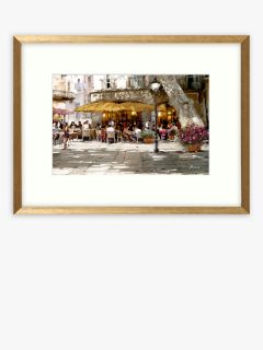 Richard Macneil - 'European Cafe Scene II' Framed Print & Mount, 32 x ...