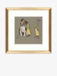British Library - Cecil Aldin 'Whisper' Framed Print & Mount, 26 x 26cm, Yellow/Multi