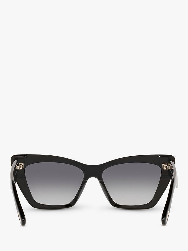 TOM FORD FT0871 Women's Wyatt Cat's Eye Sunglasses, Black/Grey Gradient