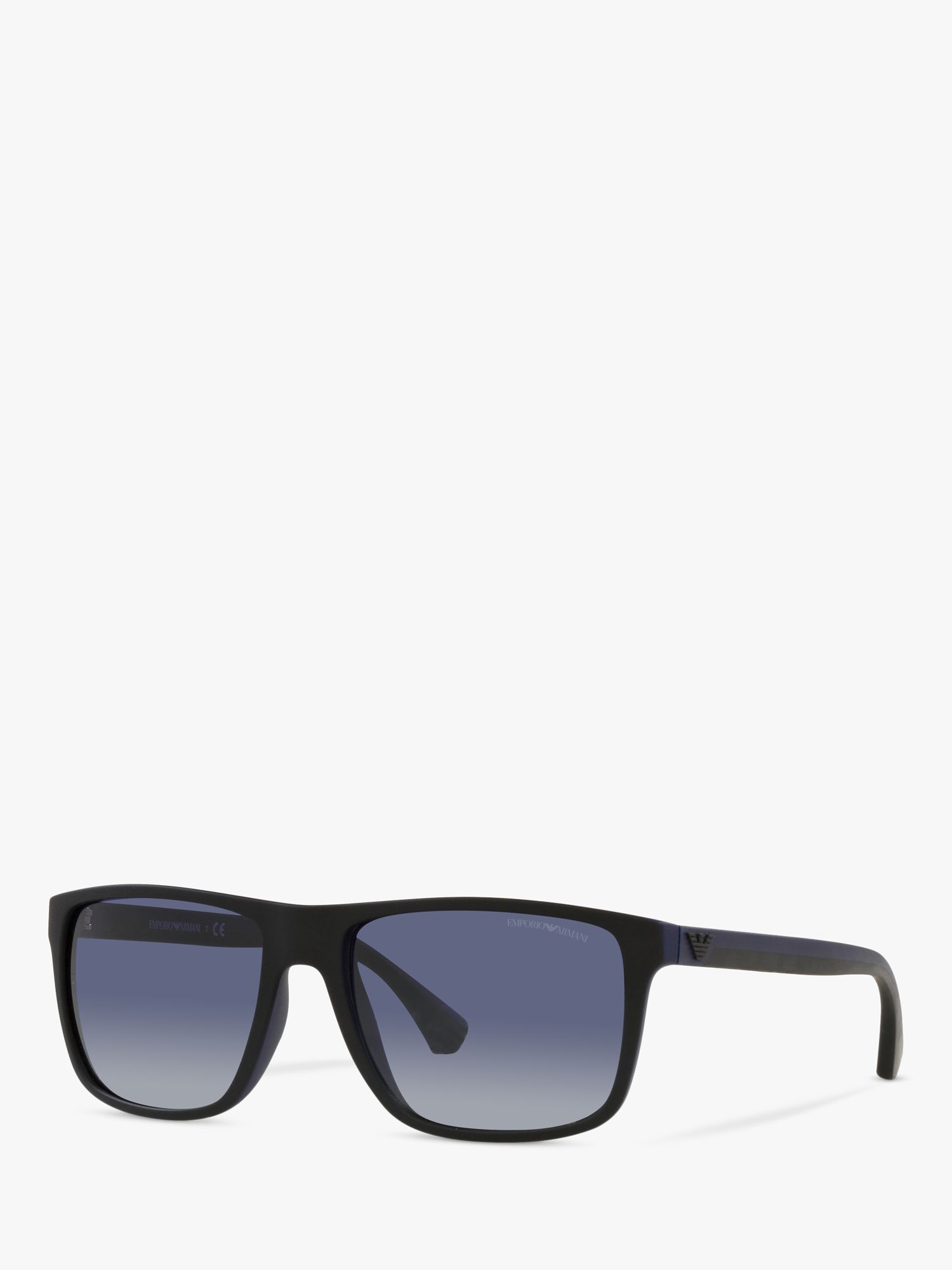 Emporio Armani EA4033 Men's Square Sunglasses, Black/Blue Gradient at John  Lewis & Partners