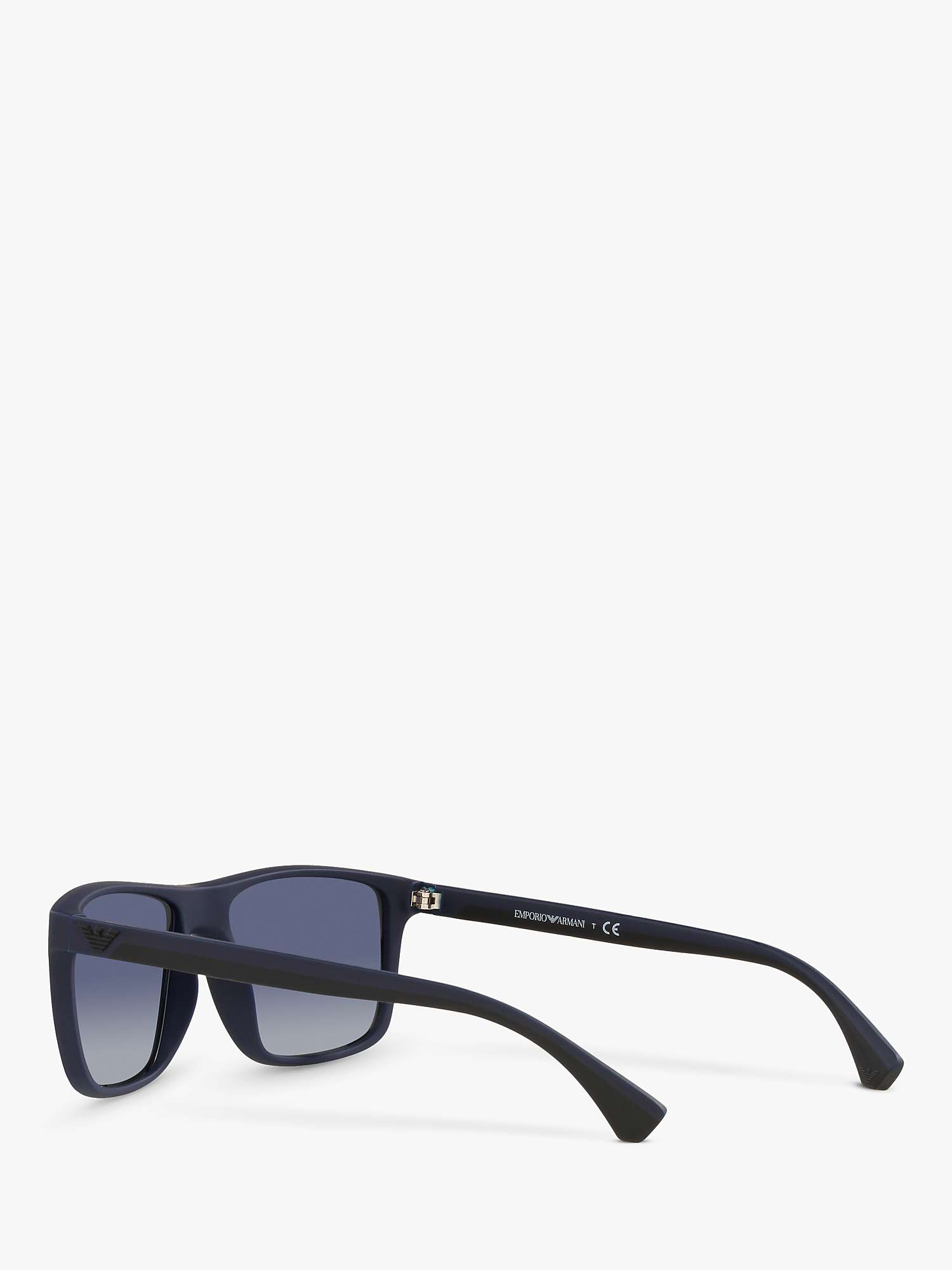 Buy Emporio Armani EA4033 Men's Square Sunglasses, Black/Blue Gradient Online at johnlewis.com