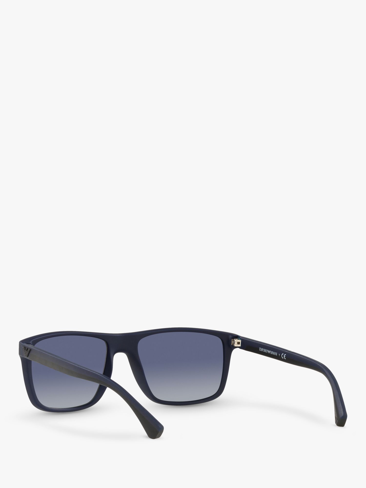Emporio Armani EA4033 Men's Square Sunglasses, Black/Blue Gradient at John  Lewis & Partners