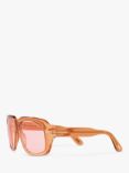 TOM FORD FT0885 Men's Bailey Square Sunglasses, Shiny Brown