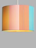 Harlequin Hide & Seek Coral Striped Ceiling Light Shade, Multi