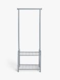 John Lewis Slim Clothes Rail, Grey