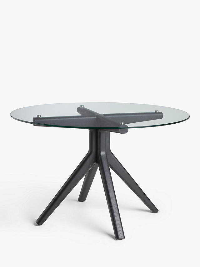 6 Seater Round Glass Dining Table, Round Glass 6 Seat Dining Table