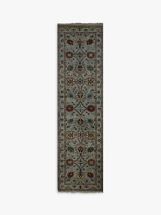 Gooch Oriental Sultani Runner, Grey/Multi, L296 x W81 cm
