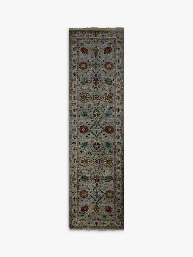 Gooch Oriental Sultani Runner, Grey/Multi, L296 x W81 cm