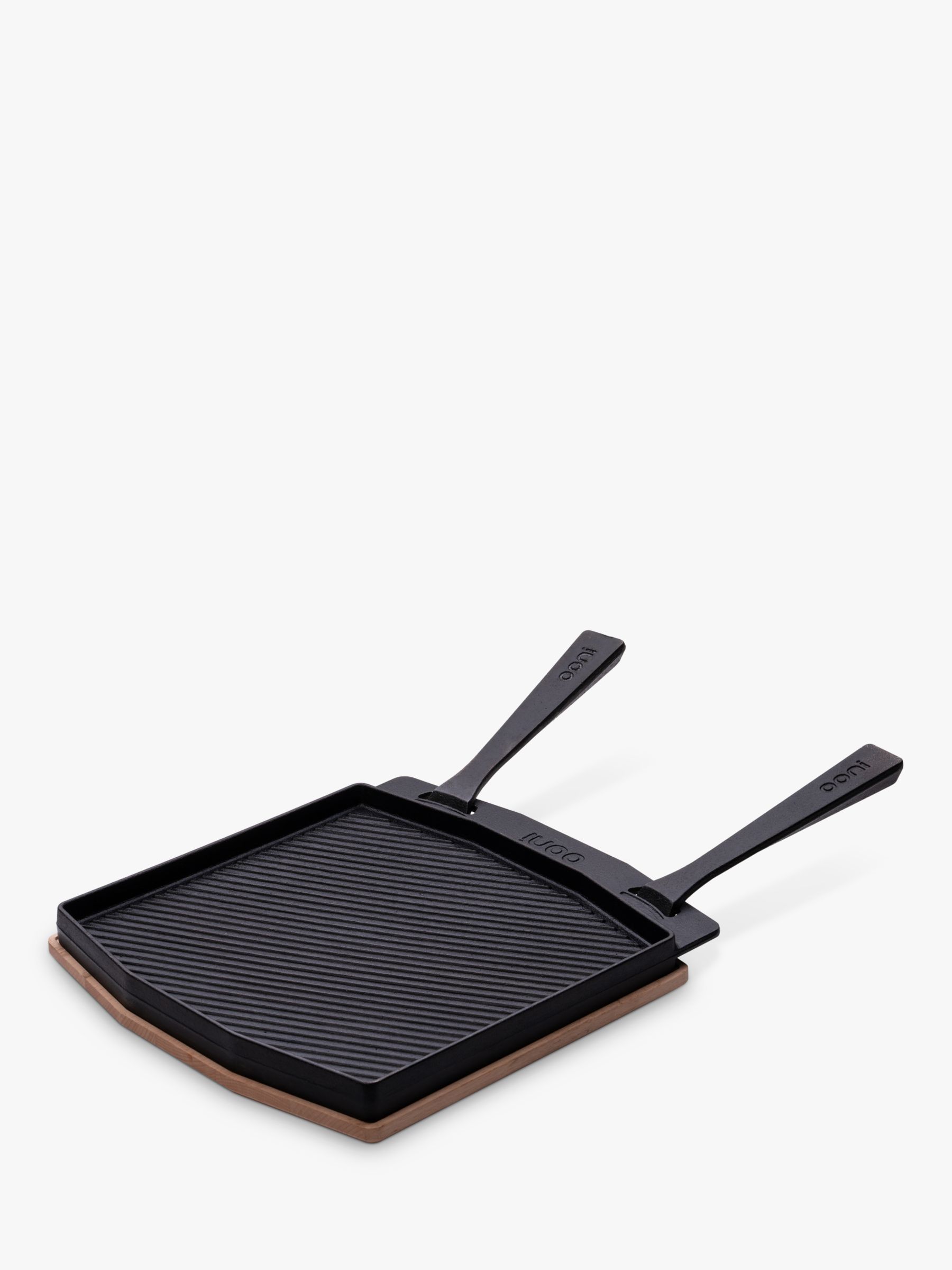  Ooni Dual-Sided Grizzler Plate - Reversible Cast Iron Pan - Cast  Iron Skillet with Removable Handle - Cast Iron Griddle - Pre-Seasoned Oven  Safe: Home & Kitchen