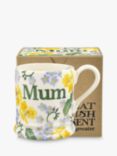 Emma Bridgewater Primrose & Forget-Me-Not 'Mum' Half Pint Mug, 300ml, Yellow