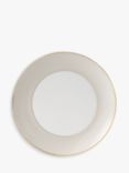 Wedgwood Gio Gold Bone China Dinner Plate, 28cm, White/Gold