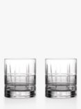 Waterford Crystal Short Stories Cluin Cut Glass Double Old Fashioned Tumblers, Set of 2, 340ml, Clear