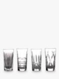 Waterford Crystal Gin Journeys Cut Glass Pattern Highballs, Set of 4, 450ml, Clear