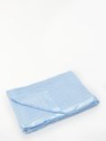 John Lewis Baby GOTS Organic Cotton Cellular Pram Blanket, 90 x 70cm, Blue
