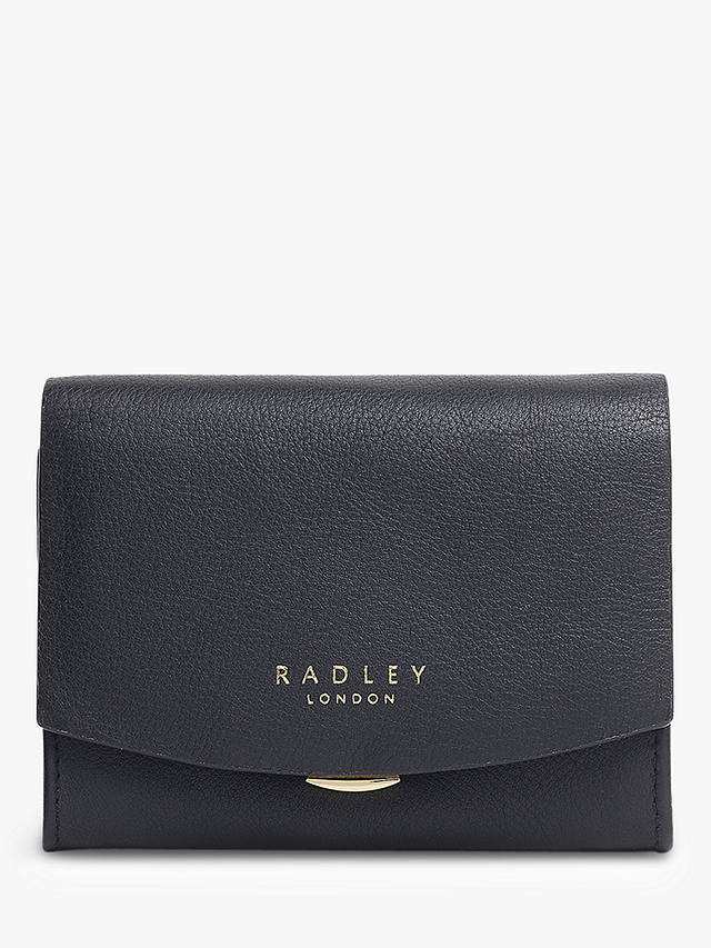 Radley Aspley Road Medium Leather Flap Over Purse, Black