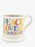 Emma Bridgewater Rainbow Toast 'Without You - Friendship' Half Pint Mug, 300ml, White/Multi