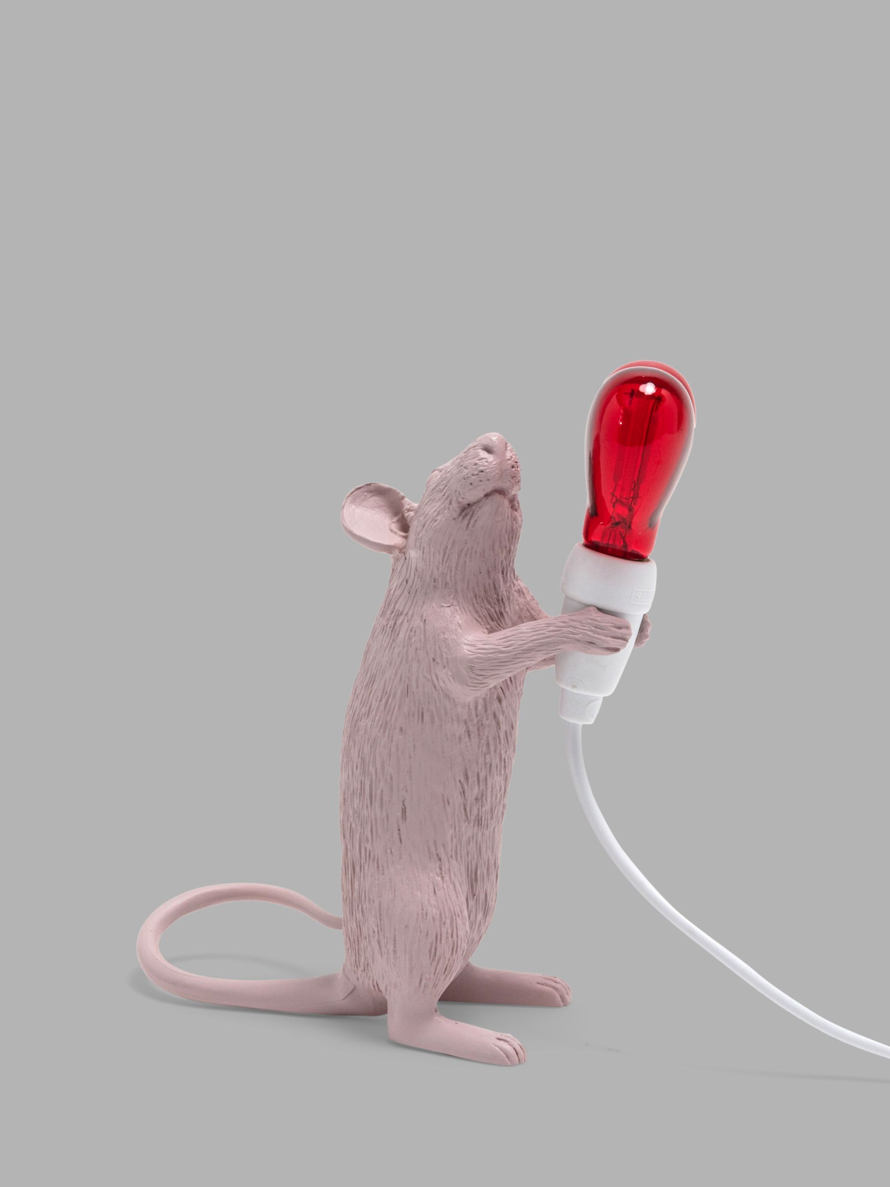 Photo of Seletti love edition mouse led table lamp pink