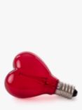 Seletti 1W SES LED Non Dimmable Heart Bulb, Pink