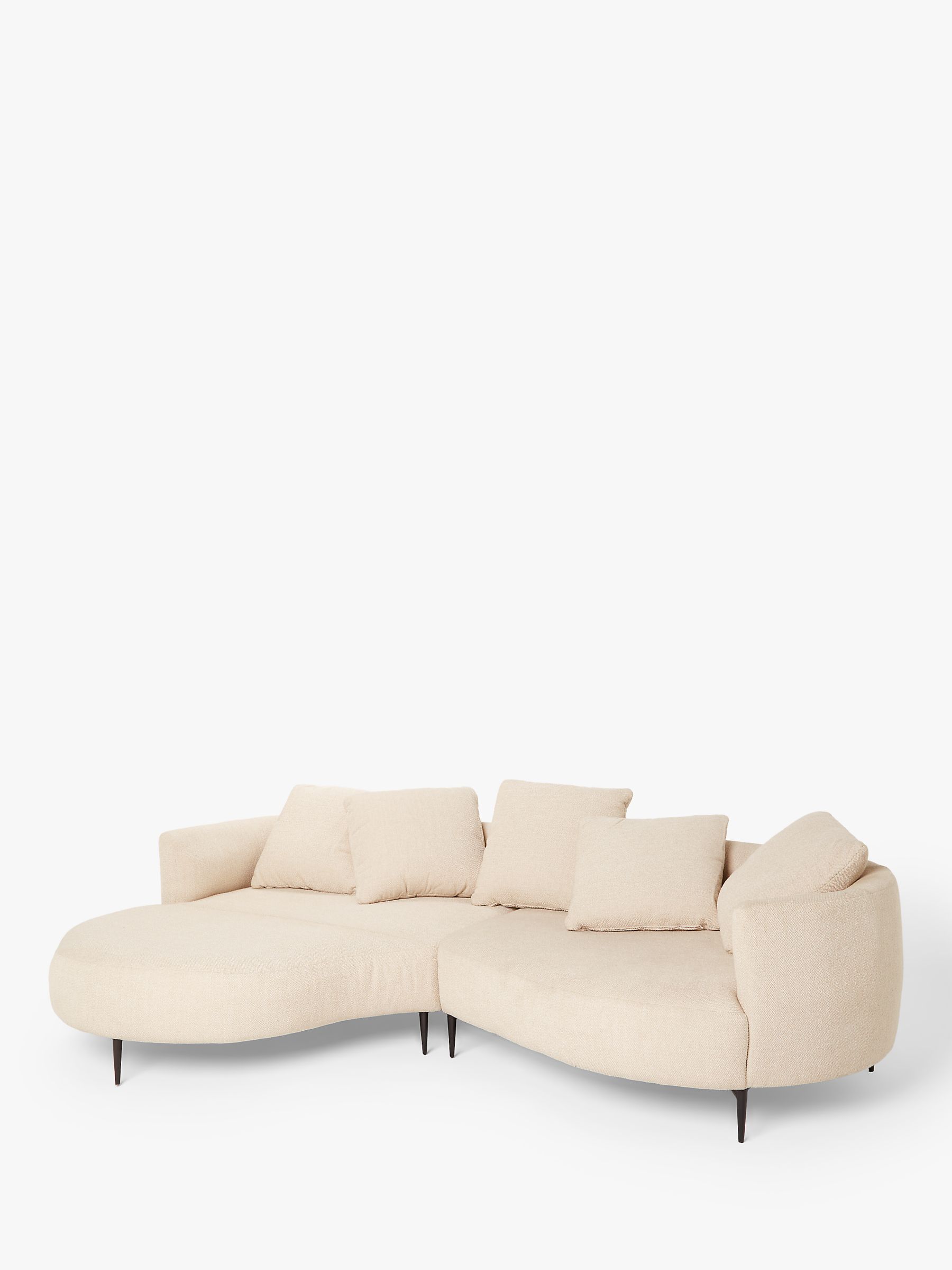 Contemporary relaxing armchair - YOGA - JORI - leather / fabric / steel