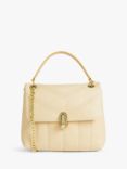 Ted Baker Ayalina Quilted Mini Leather Cross Body Bag, Cream