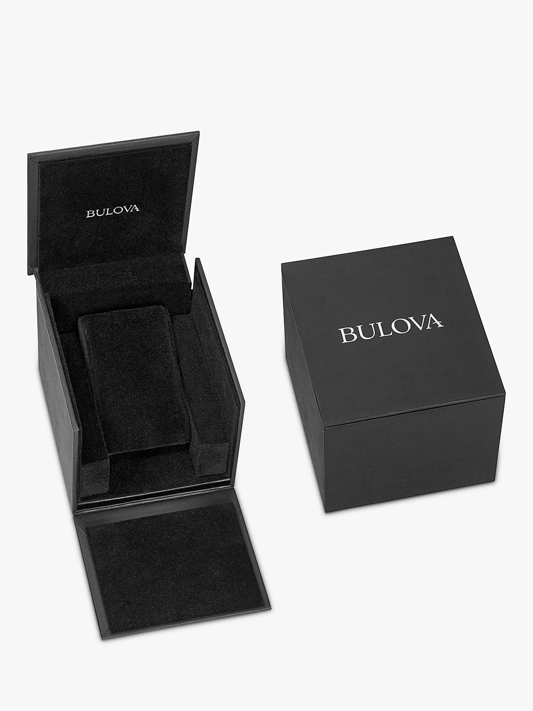 Buy Bulova 98A273 Men's Marine Star Heartbeat Automatic Bracelet Strap Watch, Gold/Black Online at johnlewis.com