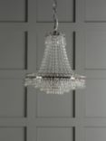 Laura Ashley Enid Grand Crystal Glass Chandelier Ceiling Light, Clear