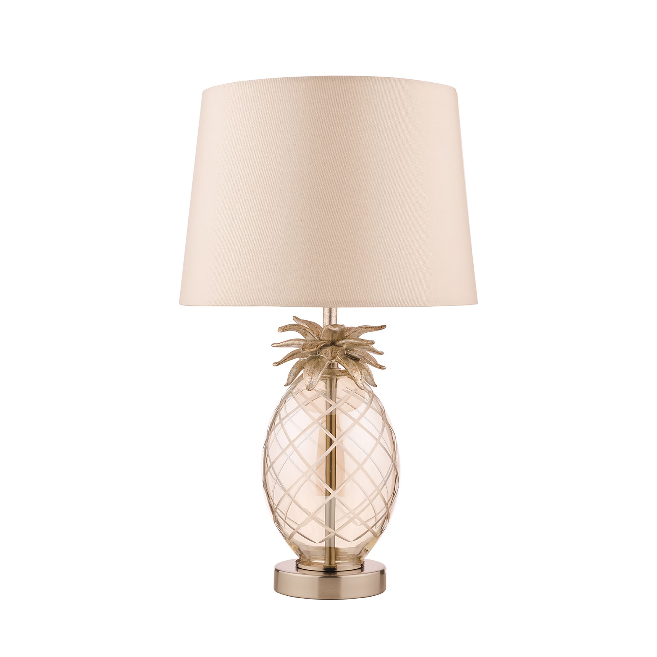 Photo of Laura ashley pineapple glass petite table lamp champagne