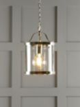 Laura Ashley Harrington Glass Ceiling Light, Clear/Polished Nickel