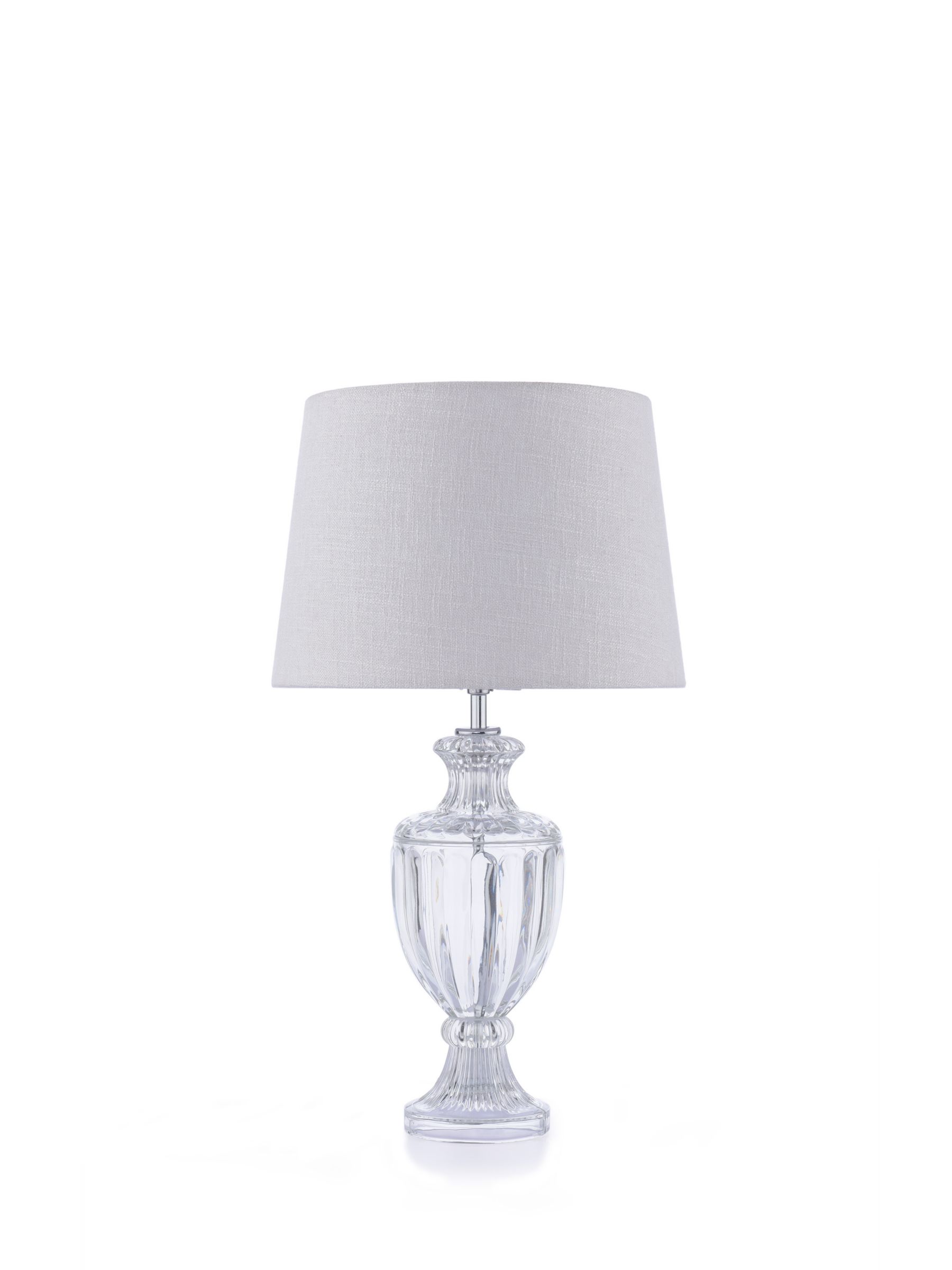 Photo of Laura ashley meredith petite ribbed glass table lamp clear