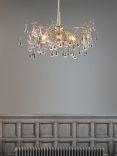 Laura Ashley Willow Crystal Branch Ceiling Light, Satin Champagne