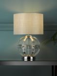 Laura Ashley Aidan Crystal Table Lamp, Polished Chrome