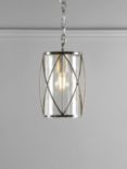 Laura Ashley Beckworth Glass Ceiling Light, Polished Nickel