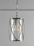 Laura Ashley Beckworth Glass Ceiling Light, Polished Nickel