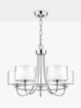 Laura Ashley Southwell 5 Arm Ceiling Light, Polished Nickel