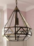 Laura Ashley Zaria Ceiling Light, Antique Brass