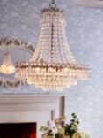 Laura Ashley Enid Crystal Glass Chandelier Ceiling Light, Clear